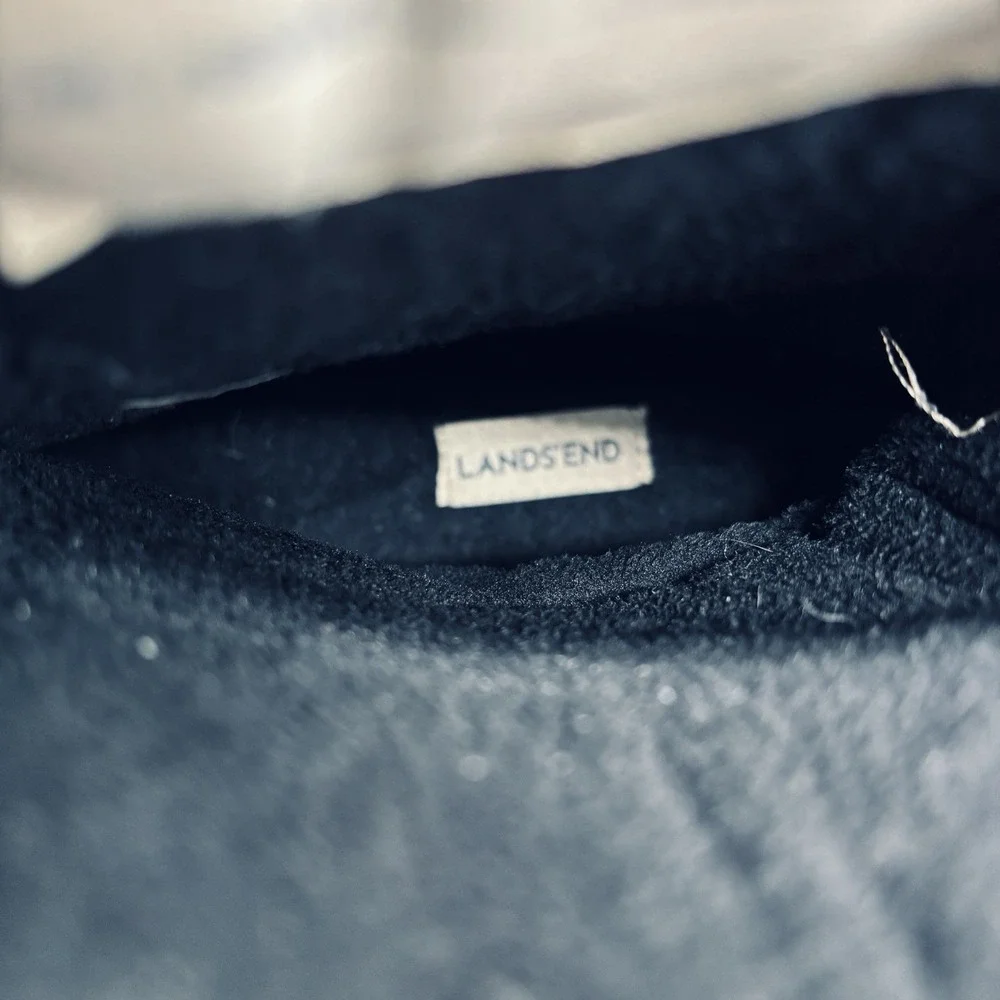 Lands’ End Kids Snow Plow Boots Gray Camouflage Youth Size 5 Medium